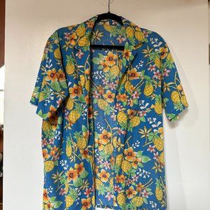 Fun Beachy Vintage Button Down